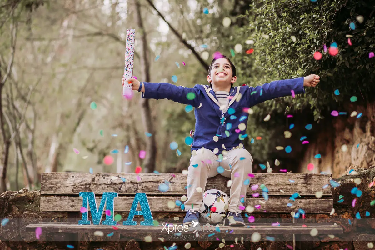 Fotos de comunión en el parque