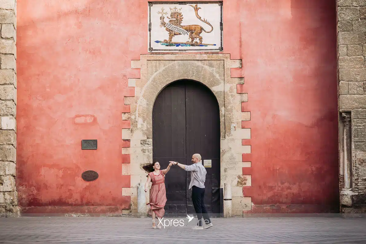 Fotos novios alcazar de Sevilla