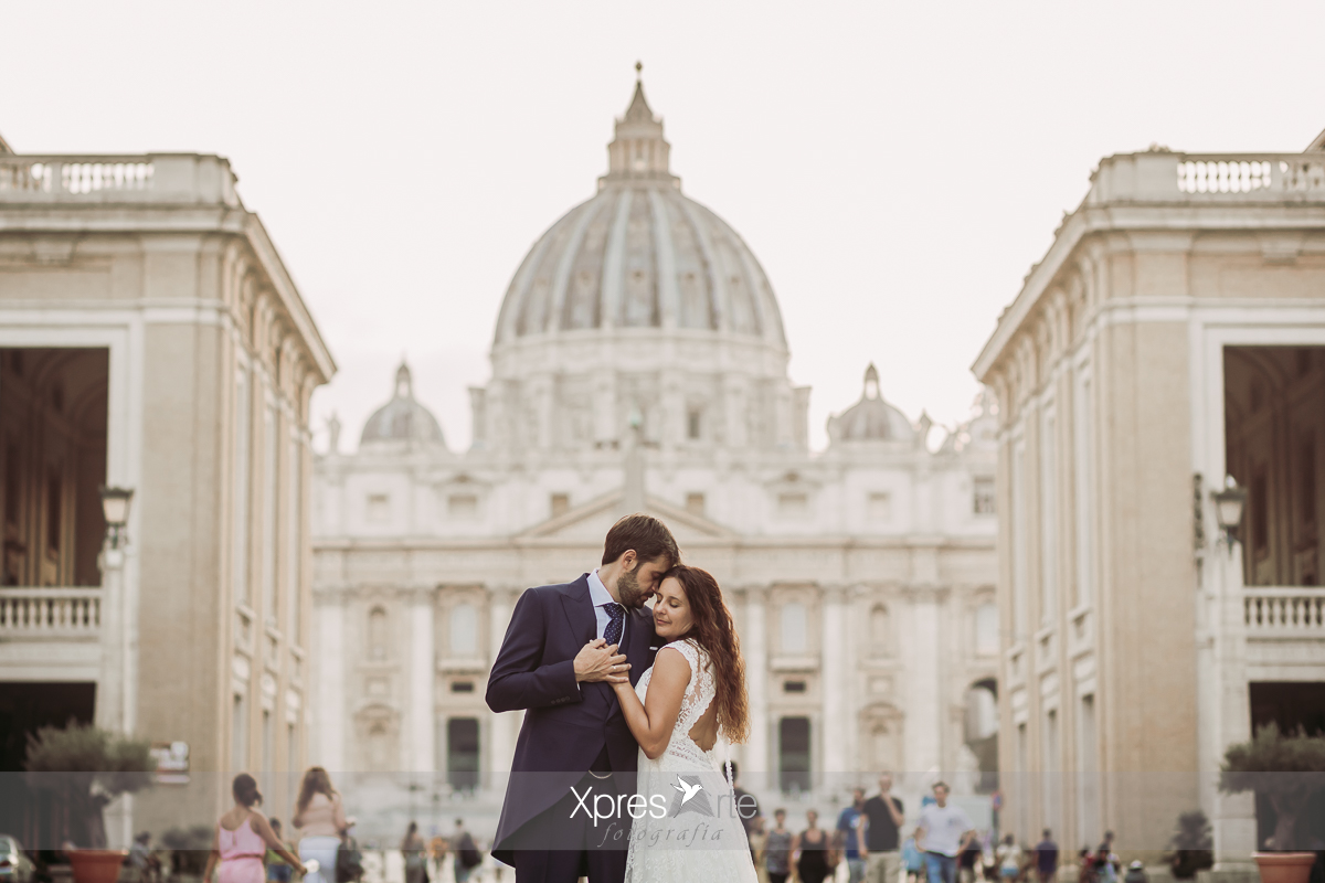 Sesión de fotos de pareja en Roma